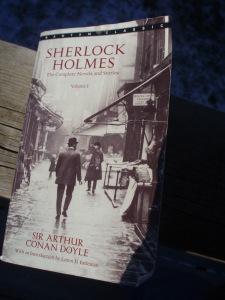These next photos are all of the same book; one volume of my complete Sherlock Holmes collection.