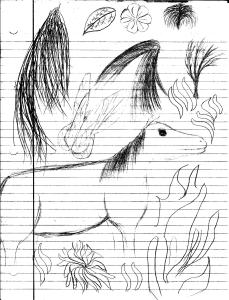 horse sketch collection